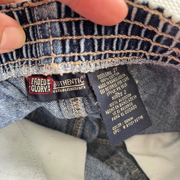 Vintage Y2K Faded Glory Baggy Denim Carpenter Shorts - Picture 5 of 5